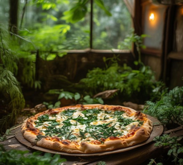 披萨小屋 核根系 萝根叶，哲学与自然的披萨美学